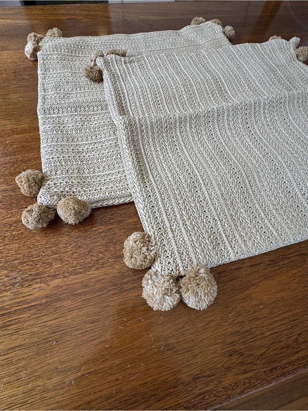 Serena & Lily Outdoor “Rattan” Pillow Covers - Set of 2